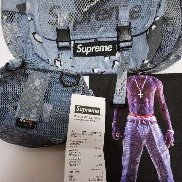 supreme waist bag 20ss blue camo - ウエストポーチ