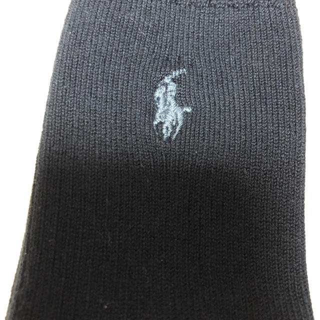 POLO RALPH LAUREN(ポロラルフローレン)の受験準備☆POLO Ralphlauren 黒リブ ハイソックス レディースのレッグウェア(ソックス)の商品写真