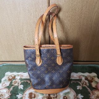 ルイヴィトン(LOUIS VUITTON)のLOUIS VUITTON ルイヴィトン バケツ小 ポーチなし(トートバッグ)