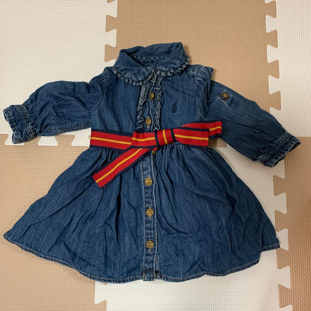 Ralph Lauren(ラルフローレン)のラルフローレン　デニムワンピース キッズ/ベビー/マタニティのベビー服(~85cm)(ワンピース)の商品写真