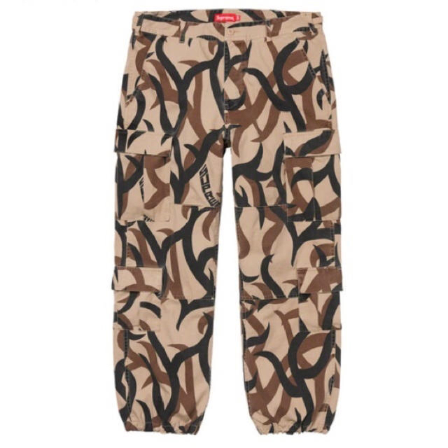 Supreme 19FW Cargo Pant Tan Tribal Camo