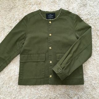 ユナイテッドアローズグリーンレーベルリラクシング(UNITED ARROWS green label relaxing)のちぃ5634様専用　グリーンレーベルリラクシング　ジャケット　カーキ(ノーカラージャケット)