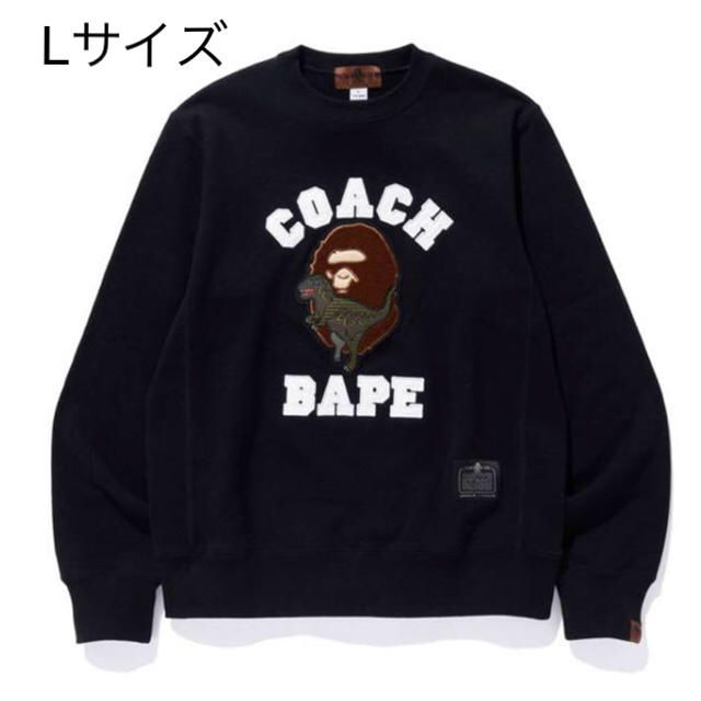 Lサイズ BAPE X COACH REXY CREWNECK