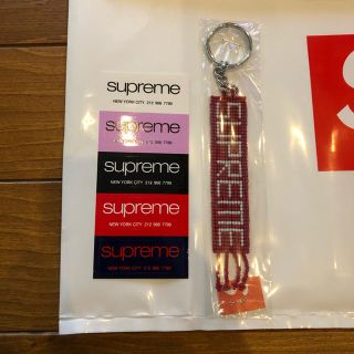 シュプリーム(Supreme)のSupreme Beaded Keychain RED 20ss(キーホルダー)