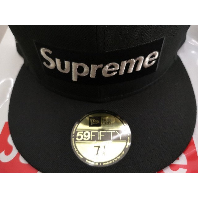 Supreme $1M Metallic Box Logo New EraCOLORブラックBLACK