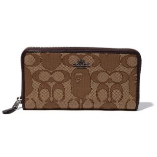 アベイシングエイプ(A BATHING APE)の込み！！BAPE® X COACH ZIP AROUND WALLET (長財布)