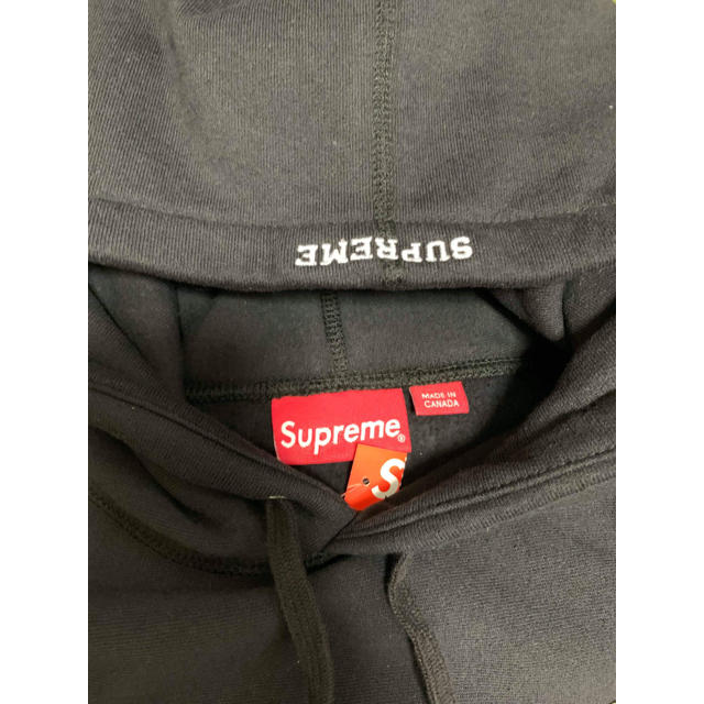 Supreme S Logo Hooded Sweatshirt Black M 1