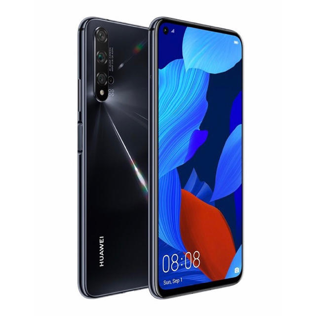 HUAWEI nova 5T Blackスマートフォン/携帯電話