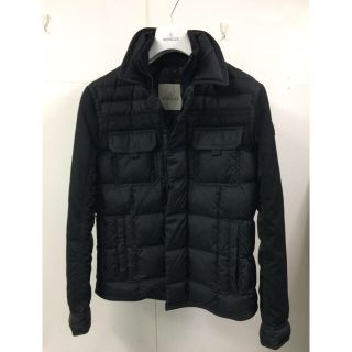 モンクレール(MONCLER)のモンクレール ウールｘナイロン ダウンジャケットブラック BLAIS(ダウンジャケット)