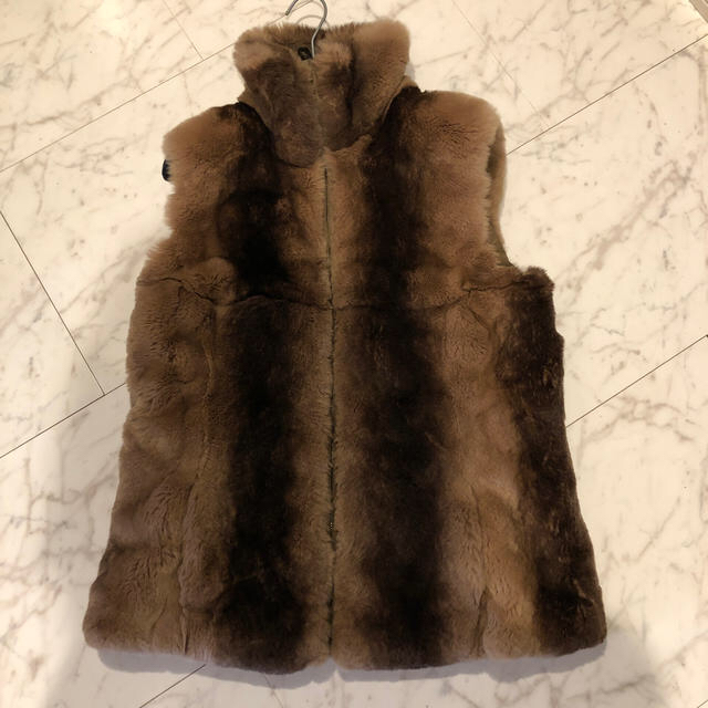 Max mara fur best ファー　ベスト　値下げ レディースのジャケット/アウター(毛皮/ファーコート)の商品写真