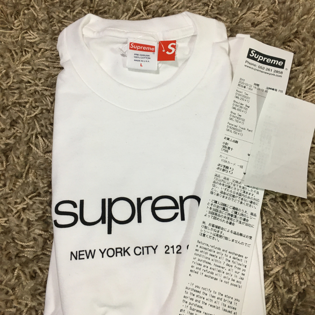 supreme Shop Tee ホワイト　L