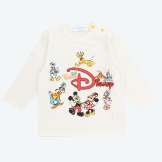 ディズニー(Disney)の【品切商品‼︎2,500円】ディズニー ベビー 長袖シャツ】(Tシャツ/カットソー)