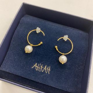 定価34100円AHKAH アーカー　ルルピアス　クリームピンクS