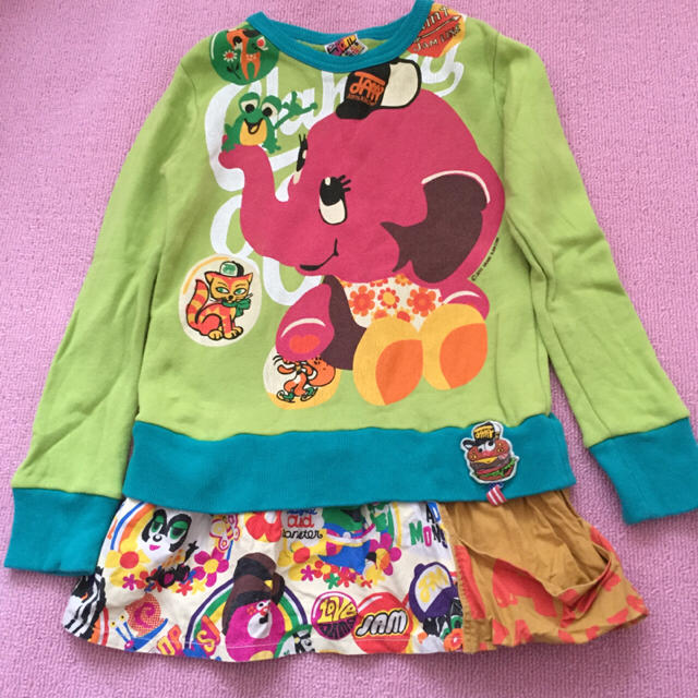 JAM(ジャム)のJAM トレーナー ワンピース キッズ/ベビー/マタニティのキッズ服女の子用(90cm~)(Tシャツ/カットソー)の商品写真