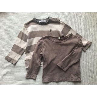 ムジルシリョウヒン(MUJI (無印良品))のファミリア　無印　ロンT  ナチュラルカラー　保育園セット(Ｔシャツ)