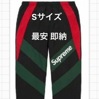 シュプリーム(Supreme)のsupreme Paneled Track Pant ブラック　S(ワークパンツ/カーゴパンツ)