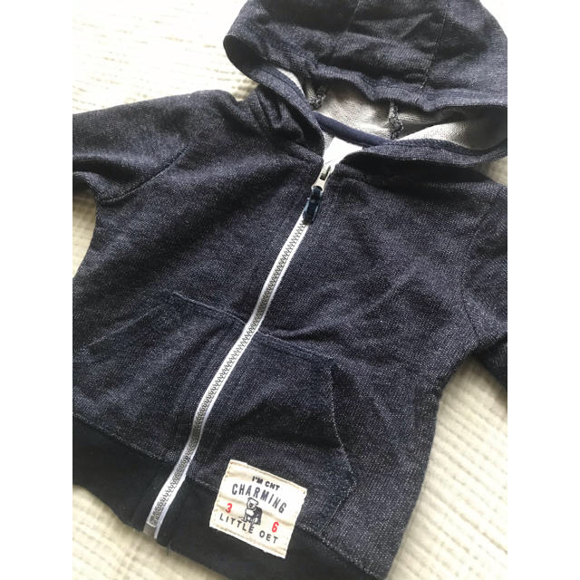 babyGAP(ベビーギャップ)のパーカー  インディコ　6month  70センチ キッズ/ベビー/マタニティのベビー服(~85cm)(ジャケット/コート)の商品写真