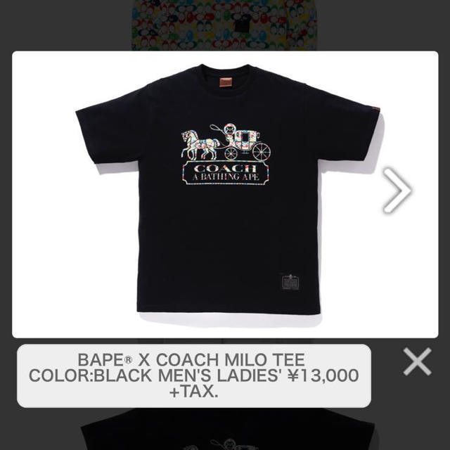 Tシャツ/カットソー(半袖/袖なし)COACH X A BATHING APE T シャツ