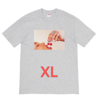 シュプリーム(Supreme)のSupreme Cherries Tee XL GREY(Tシャツ/カットソー(半袖/袖なし))