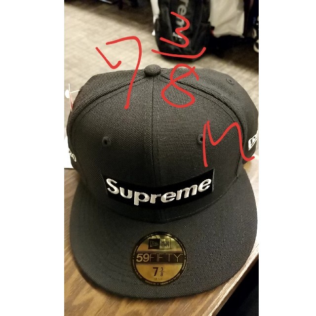 supreme Box Logo New Era 黒 Mサイズ