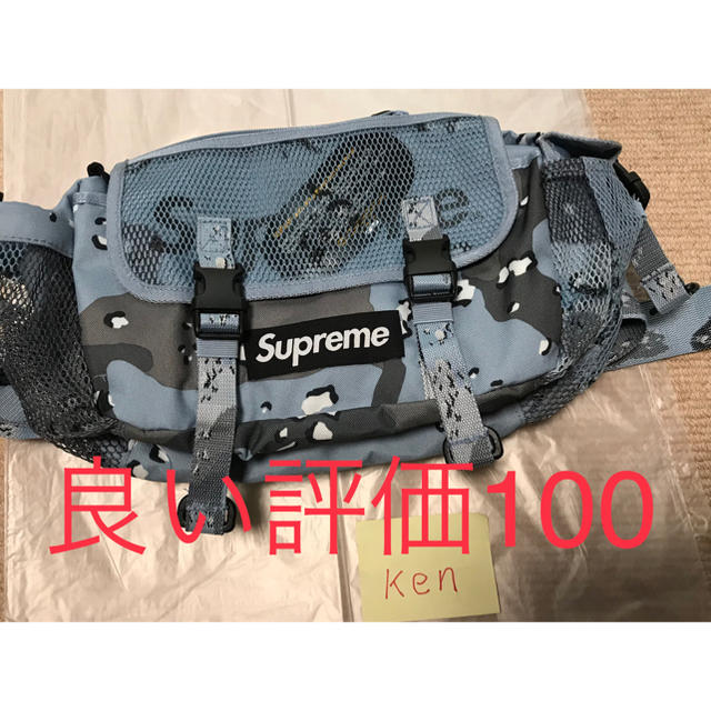 Supreme Waist Bag blue camo 20ss ウエストバッグ