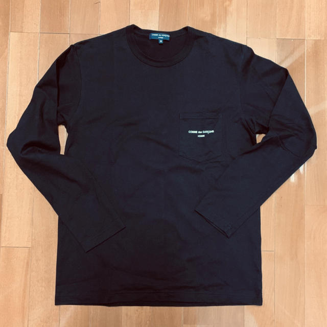 COMME des GARCONS HOMME 綿 天竺 ロゴ Tシャツ M