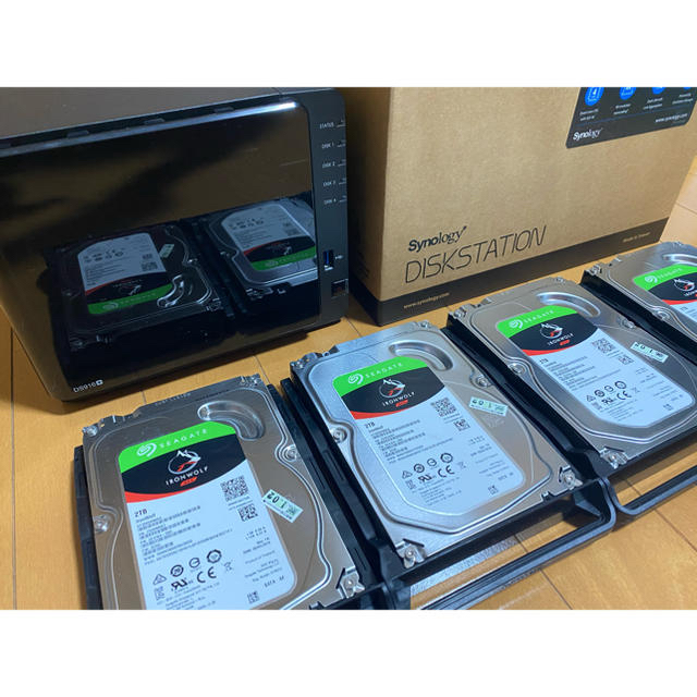 Synology DS916+ 8GB 2TB×4台セット