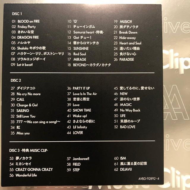 AAA　15th　Anniversary　All　Time　Music　Clip エンタメ/ホビーのDVD/ブルーレイ(ミュージック)の商品写真