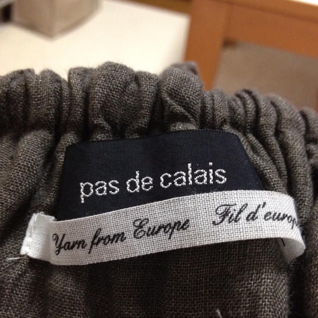 pas de calais(パドカレ)のパドカレ♪リネンワイドパンツ レディースのパンツ(カジュアルパンツ)の商品写真