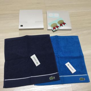 ラコステ(LACOSTE)の【新品・未使用】ラコステ タオルハンカチ 2枚セット④(ハンカチ/ポケットチーフ)