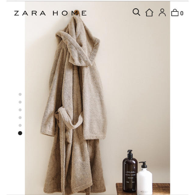 ZARA HOME(ザラホーム)のザラホーム　バスローブ　ガウン　新品未使用 レディースのルームウェア/パジャマ(ルームウェア)の商品写真