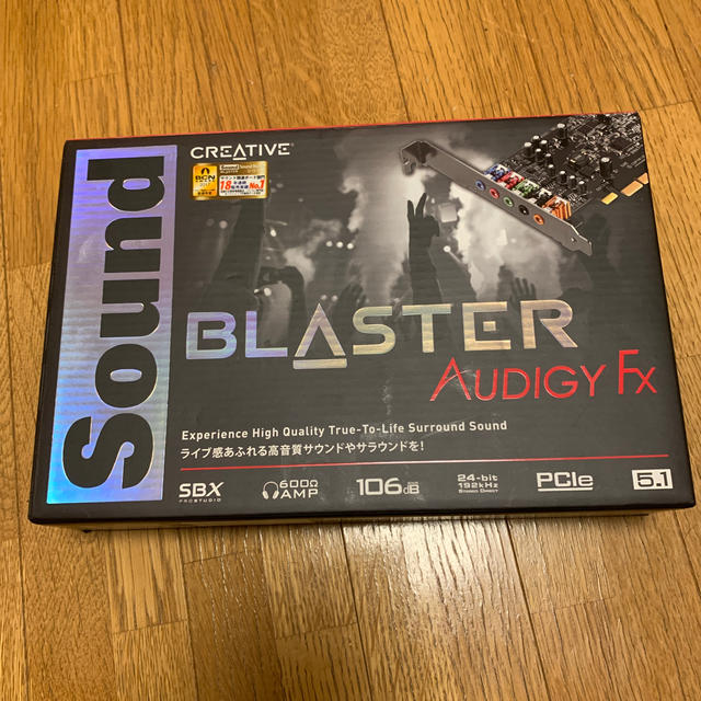 CREATIVE RECREATION(クリエイティブリクリエーション)のcreative sound blaster Audigy Fx サウンドカード スマホ/家電/カメラのPC/タブレット(PCパーツ)の商品写真