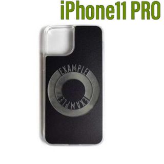 【黒/11PRO】EXAMPLE ROUND LOGO iPhone CASE(iPhoneケース)