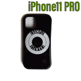 【黒/11PRO】EXAMPLE ROUND LOGO iPhone CASE(iPhoneケース)