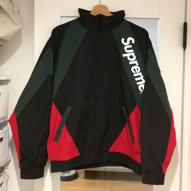 Supreme - Supreme Paneled Track Jacket 黒赤 Mの通販 by タカ's shop