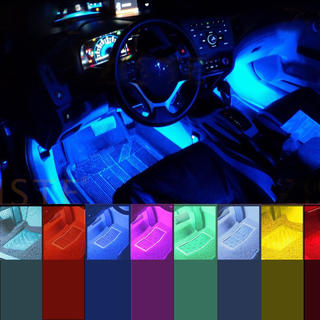 車 車内 ライト ブルーライト イルミネーション フロアライト LED(車内アクセサリ)