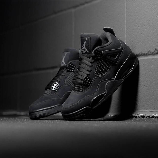 スニーカーnike Air jordan 4 black cat