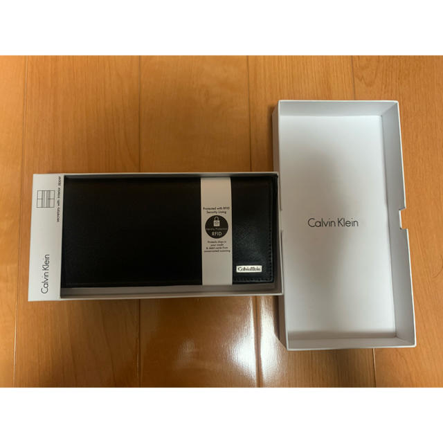 Calvin Klein(カルバンクライン)のCalvin Klein 長財布 レザー 大容量 二つ折り メンズのファッション小物(長財布)の商品写真