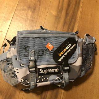 シュプリーム(Supreme)の2020SS Supreme waist bag ウエストバッグ　水色　カモ(ウエストポーチ)