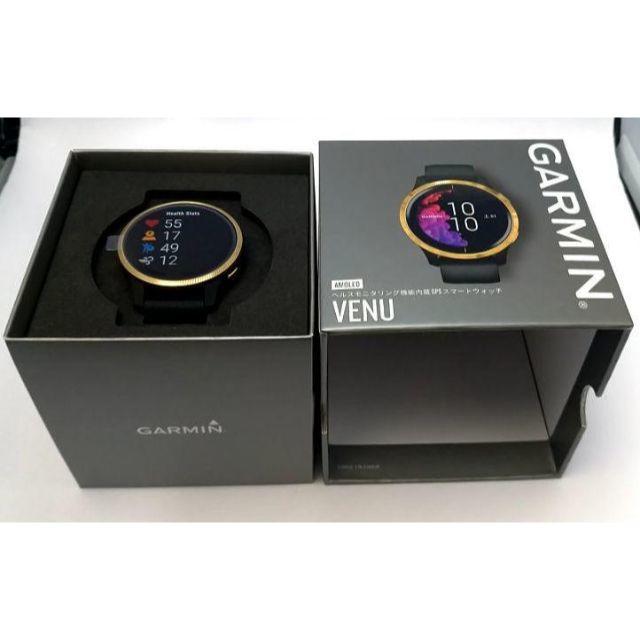 garmin venu ブラックゴールド