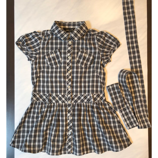 COMME CA ISM(コムサイズム)のシャツワンピ　春夏 キッズ/ベビー/マタニティのキッズ服女の子用(90cm~)(ワンピース)の商品写真