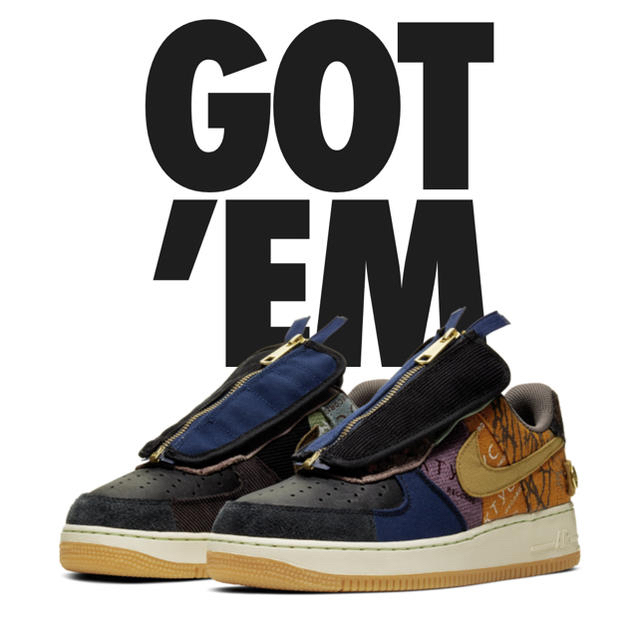 【最安値】NIKE AIR FORCE 1 Travis Scott