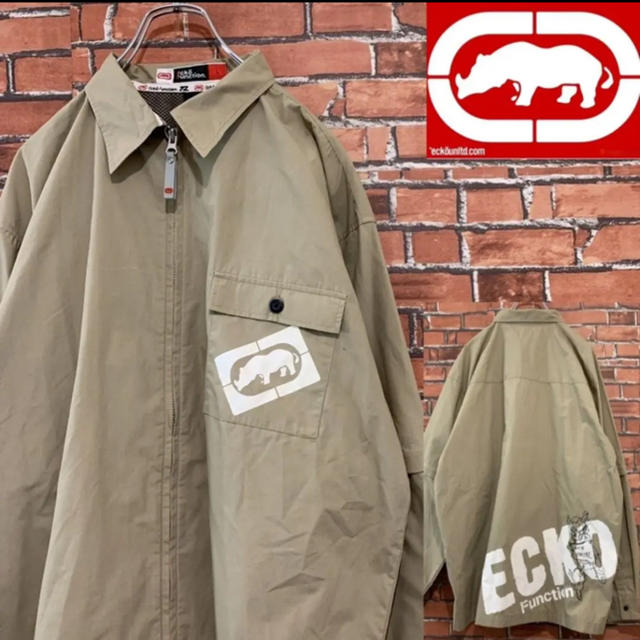 ECKŌ UNLTD（ECKO UNLTD）(エコーアンリミテッド)の《激レア》エコー ファンクション 2way シャツジャケット デカロゴ メンズのトップス(シャツ)の商品写真