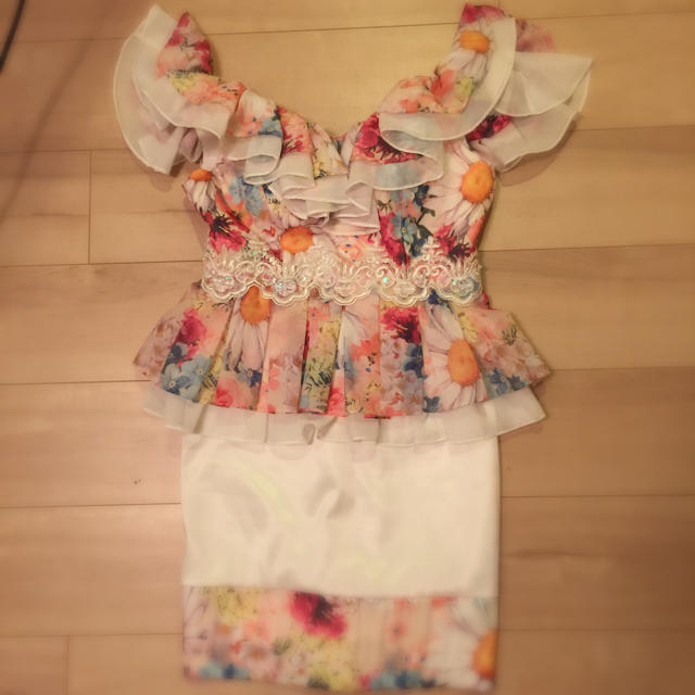 an 花柄肩フリルドレス レディースのフォーマル/ドレス(ナイトドレス)の商品写真