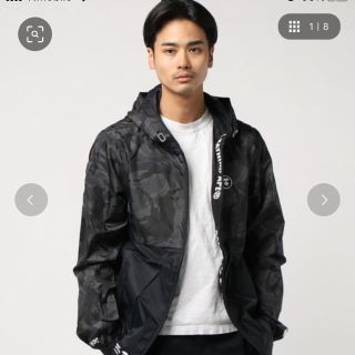 アベイシングエイプ(A BATHING APE)のa bathing ape ミリタリージャケットブラックM 送料込み！！(ナイロンジャケット)