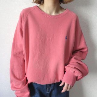 90s ポロラルフローレン 刺繍ロゴ スウェット トレーナー プルオーバー S5