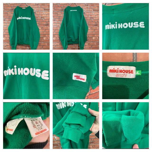 mikihouse(ミキハウス)の《希少》90s ミキハウス デカロゴ スウェット 人気 プリント ビンテージ メンズのトップス(スウェット)の商品写真