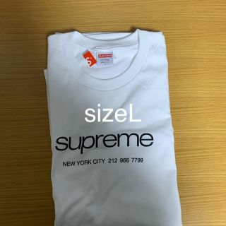 シュプリーム(Supreme)のsupreme shop tee white Large(Tシャツ/カットソー(半袖/袖なし))