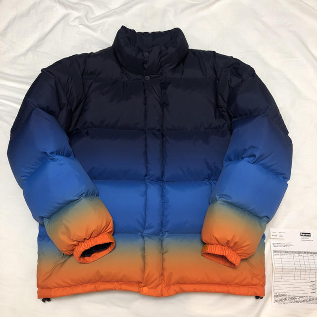 supreme gradient puffy jacket ダウンジャケット M