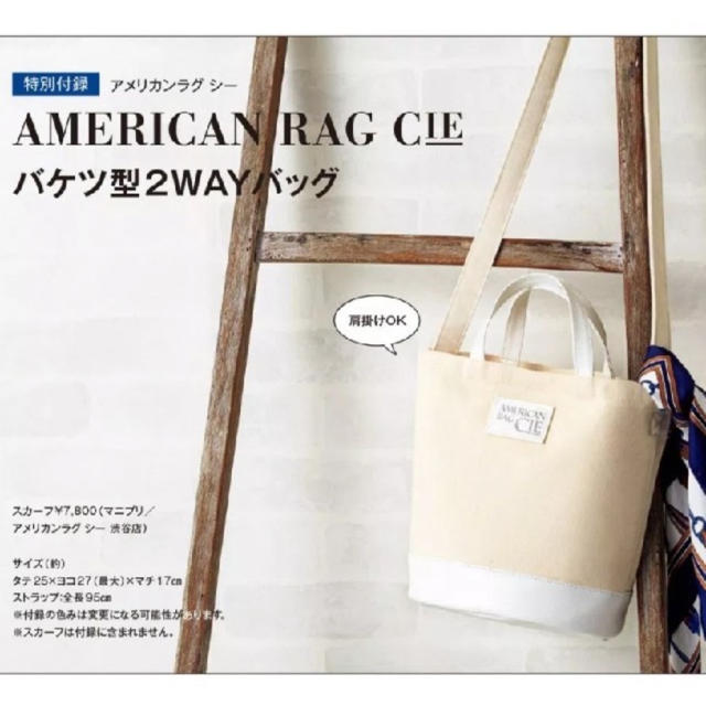 AMERICAN RAG CIE(アメリカンラグシー)のAmerican RAG Cie バケツ型2wayタイプ レディースのバッグ(ショルダーバッグ)の商品写真